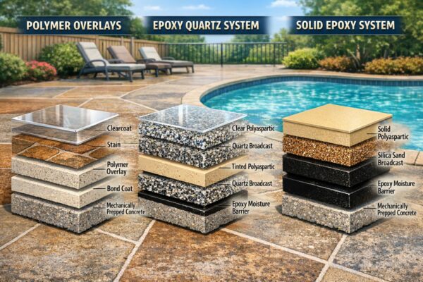 Pool Deck Coating vs Driveway Coating in Bradenton FL: Why They Require Different Systems