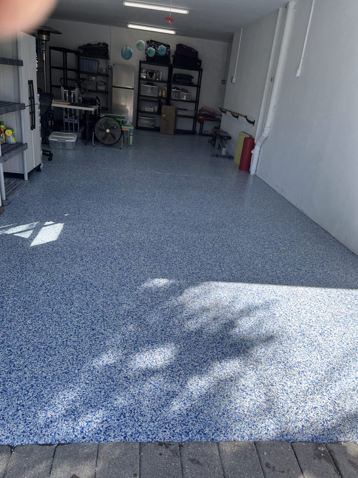 Epoxy garage flooring Bradenton FL professional polyaspartic coating by U Plus Me LLC