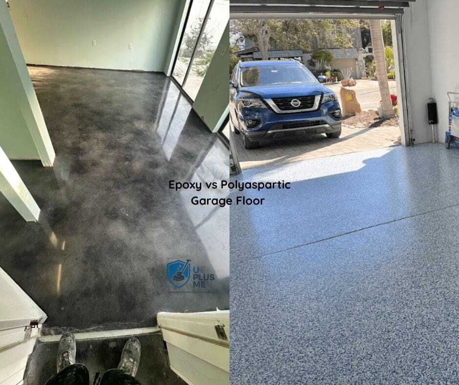 epoxy vs polyaspartic garage floor curing timeline for Bradenton Florida homeowners