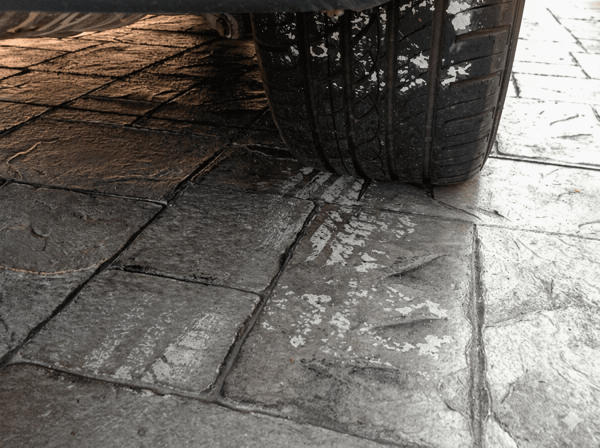 hot tire resistant garage floor coating system for Florida homes exposed to summer heat